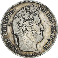 Monnaie, France, Louis-Philippe, 5 Francs, 1840, Rouen, TB, Argent, Gadoury:678