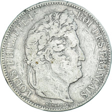 Coin, France, Louis-Philippe, 5 Francs, 1842, Strasbourg, VF(20-25), Silver