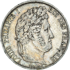 Monnaie, France, Louis-Philippe, 5 Francs, 1847, Strasbourg, TB+, Argent