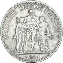 Munten, Frankrijk, Hercule, 5 Francs, 1848, Paris, FR+, Zilver, KM:756.1