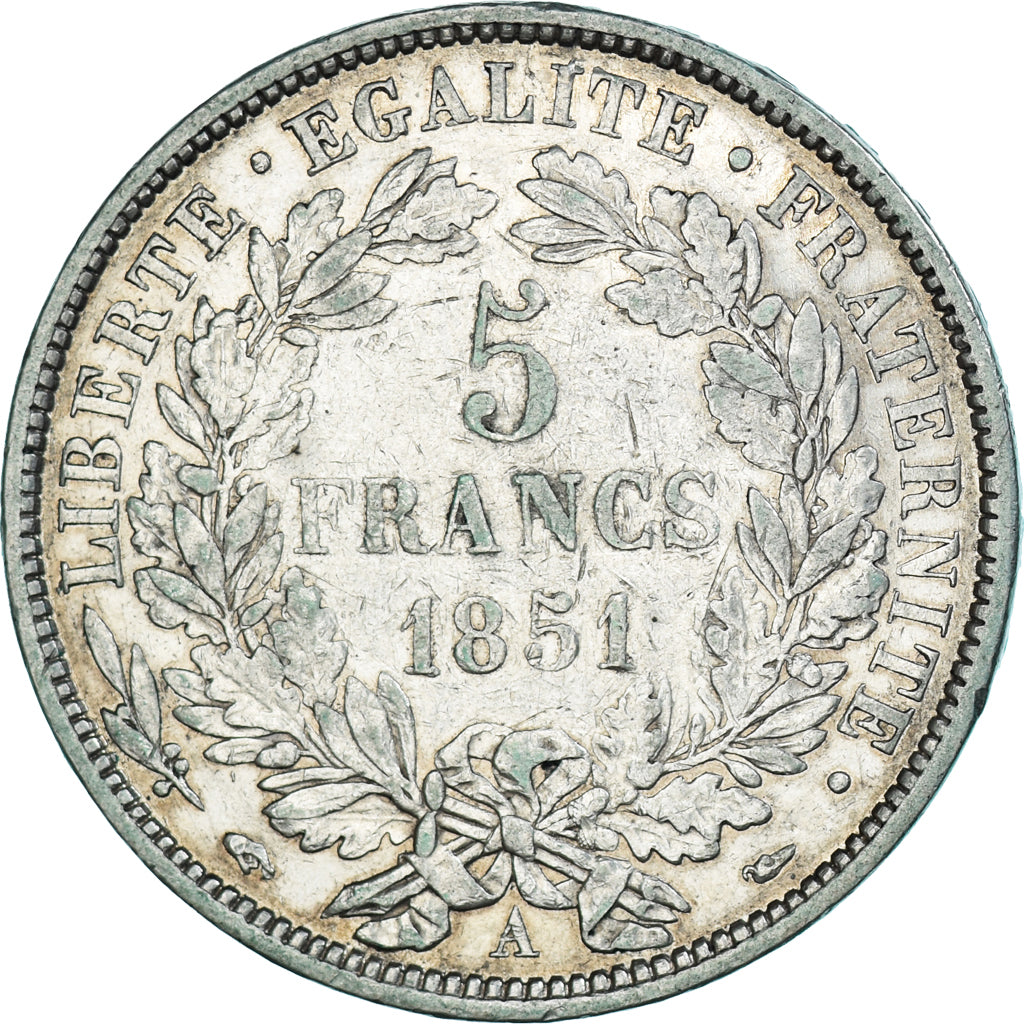 Monnaie, France, Cérès, 5 Francs, 1851, Paris, TTB, Argent, KM:761.1