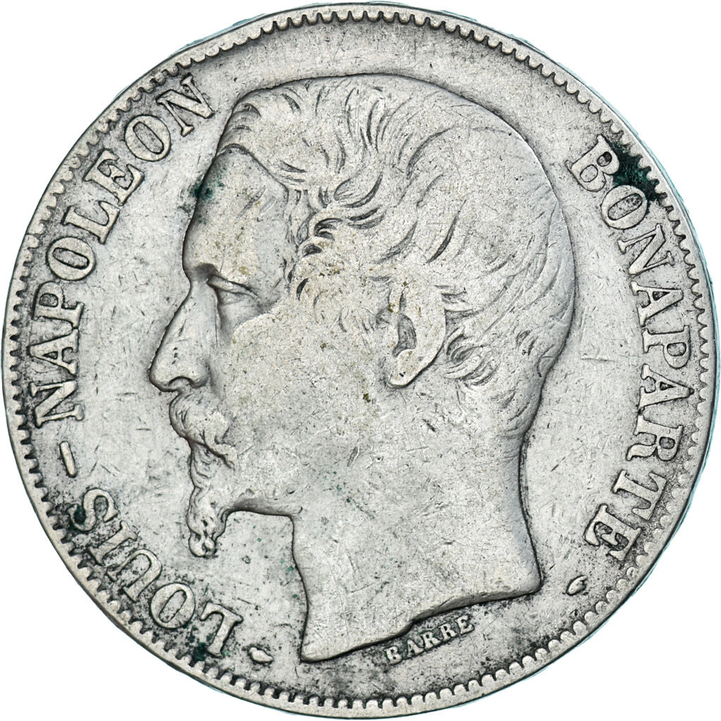 Moneta, Francja, Napoléon III, 5 Francs, 1852, Paris, VF(20-25), Srebro