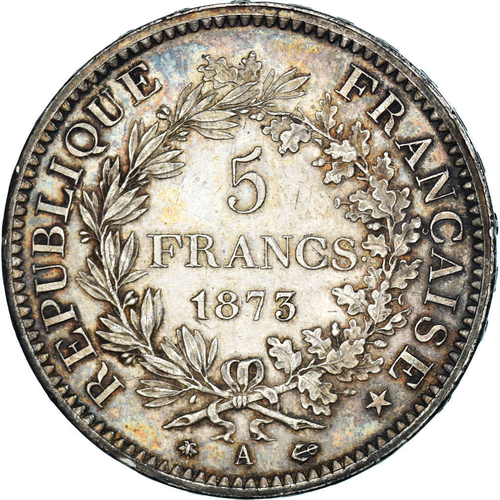 Coin, France, Hercule, 5 Francs, 1873, Paris, AU(55-58), Silver, KM:820.1