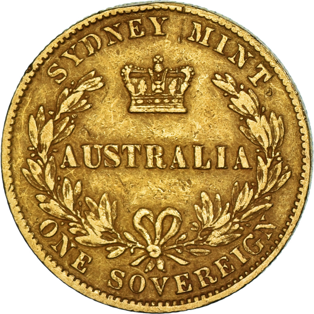 Coin, Australia, Victoria, Sovereign, 1868, Sydney, VF(30-35), Gold, KM:4