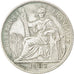 FRENCH INDO-CHINA, 20 Cents, 1937, Paris, KM #17.2, AU(50-53), Silver, Lecompte.