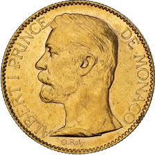 Coin, Monaco, Albert I, 100 Francs, Cent, 1895, Paris, AU(55-58), Gold, KM:105