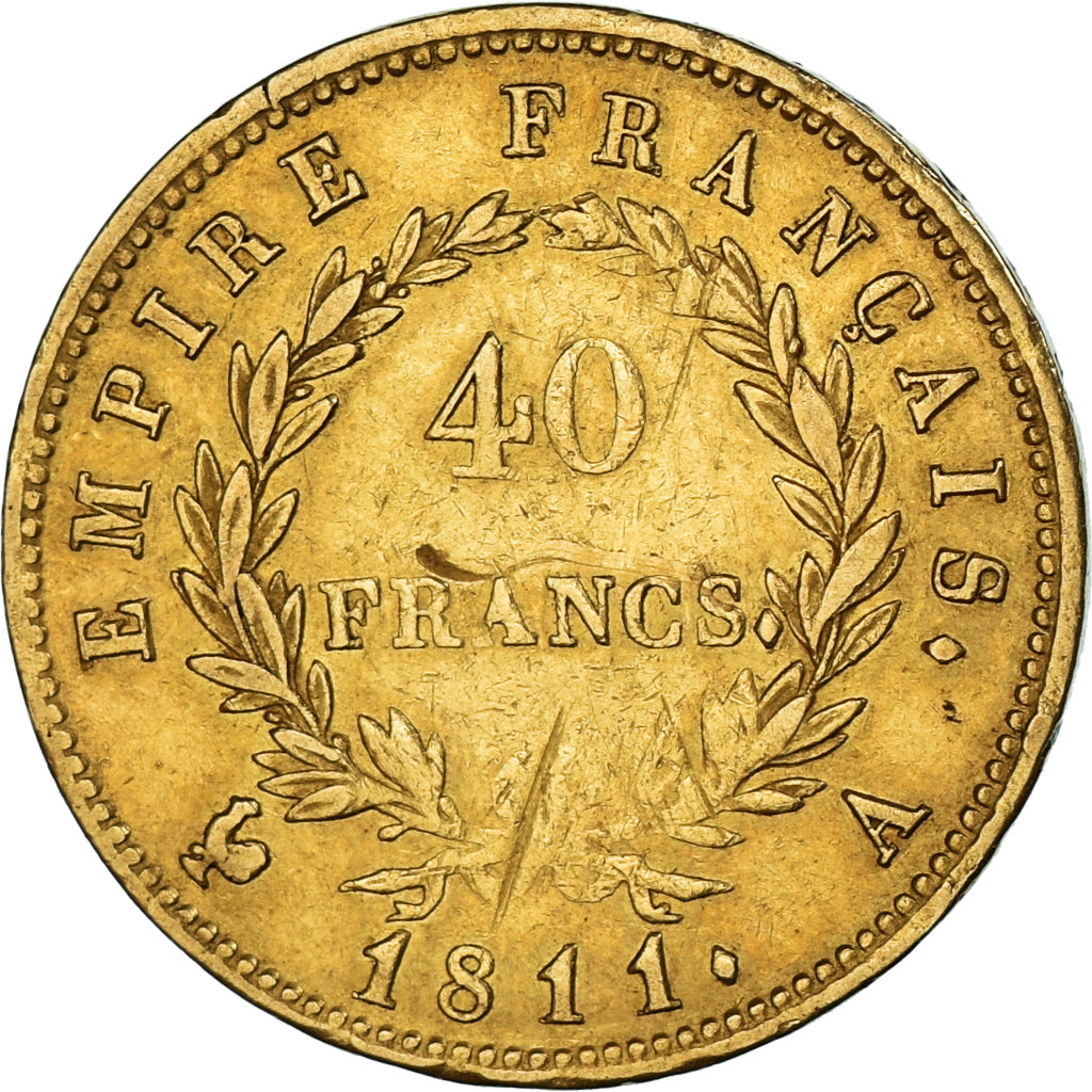 Monnaie, France, Napoleon I, 40 Francs, 1811, Paris, TB+, Or, Gadoury:1084