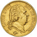 Coin, France, Louis XVIII, 40 Francs, 1817, Paris, VF(30-35), Gold, KM:713.1