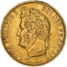 Moneta, Francia, Louis-Philippe, 40 Francs, 1833, Paris, BB, Oro, KM:747.1