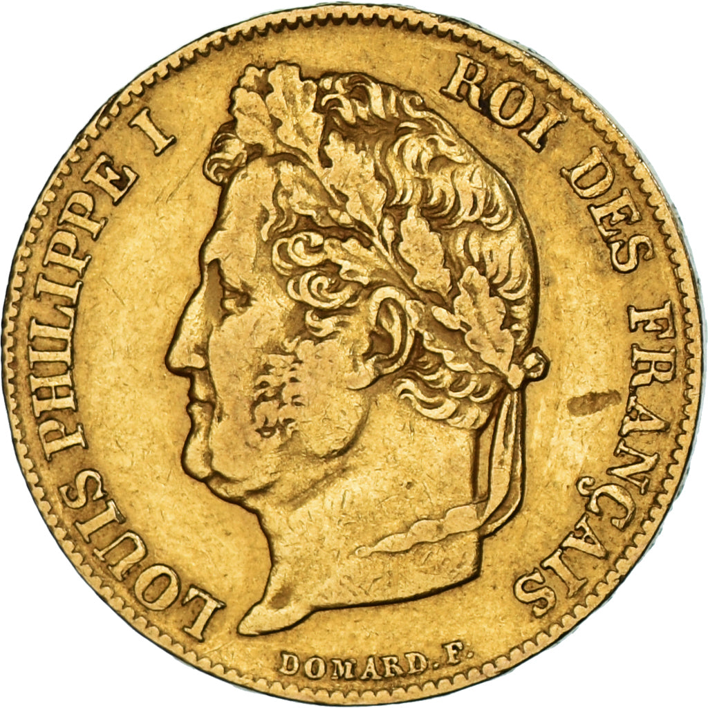 Coin, France, Louis-Philippe, 20 Francs, 1843, Paris, EF(40-45), Gold, KM:750.1