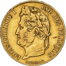 Coin, France, Louis-Philippe, 20 Francs, 1843, Paris, EF(40-45), Gold, KM:750.1
