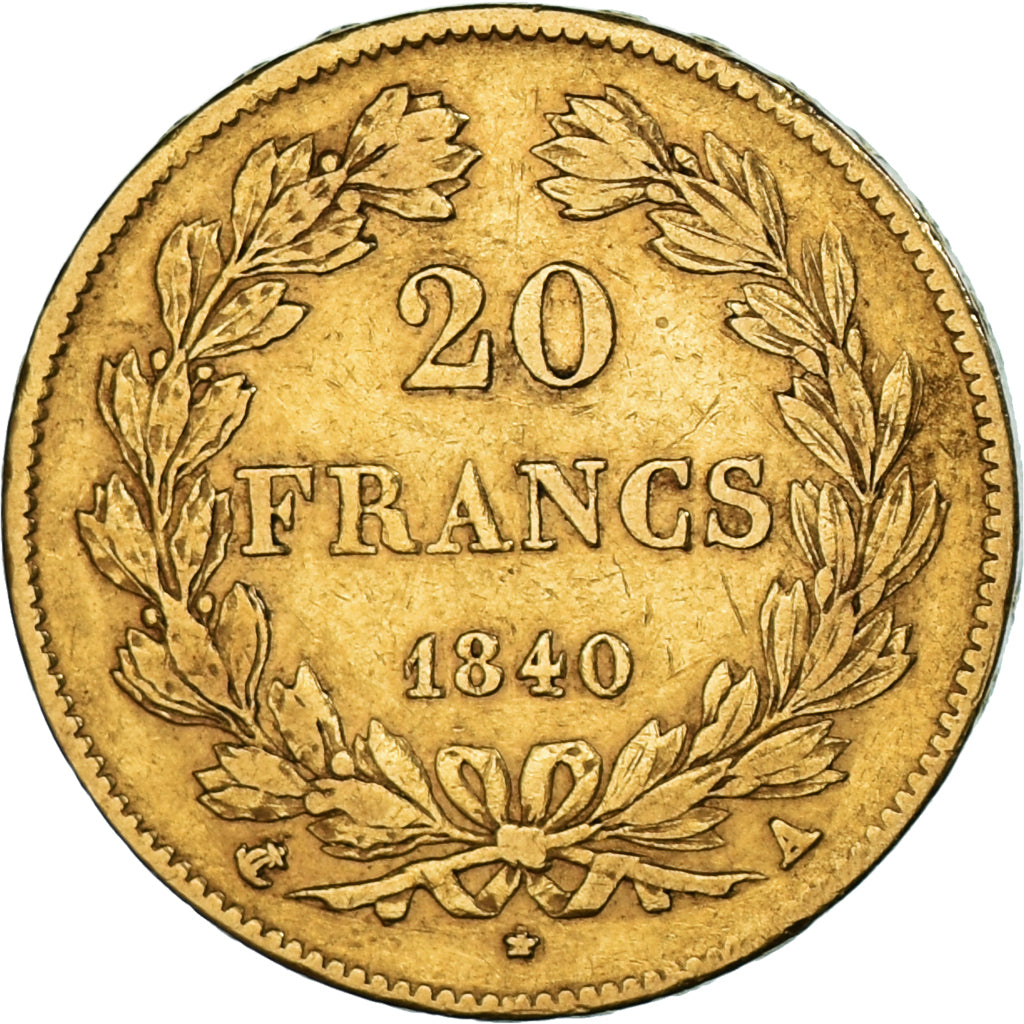 Coin, France, Louis-Philippe, 20 Francs, 1843, Paris, EF(40-45), Gold, KM:750.1