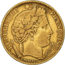 Munten, Frankrijk, Cérès, 10 Francs, 1851, Paris, FR+, Goud, KM:770