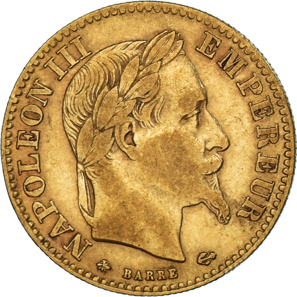 Coin, France, Napoleon III, 10 Francs, 1862, Paris, Hybrid issue, EF(40-45)