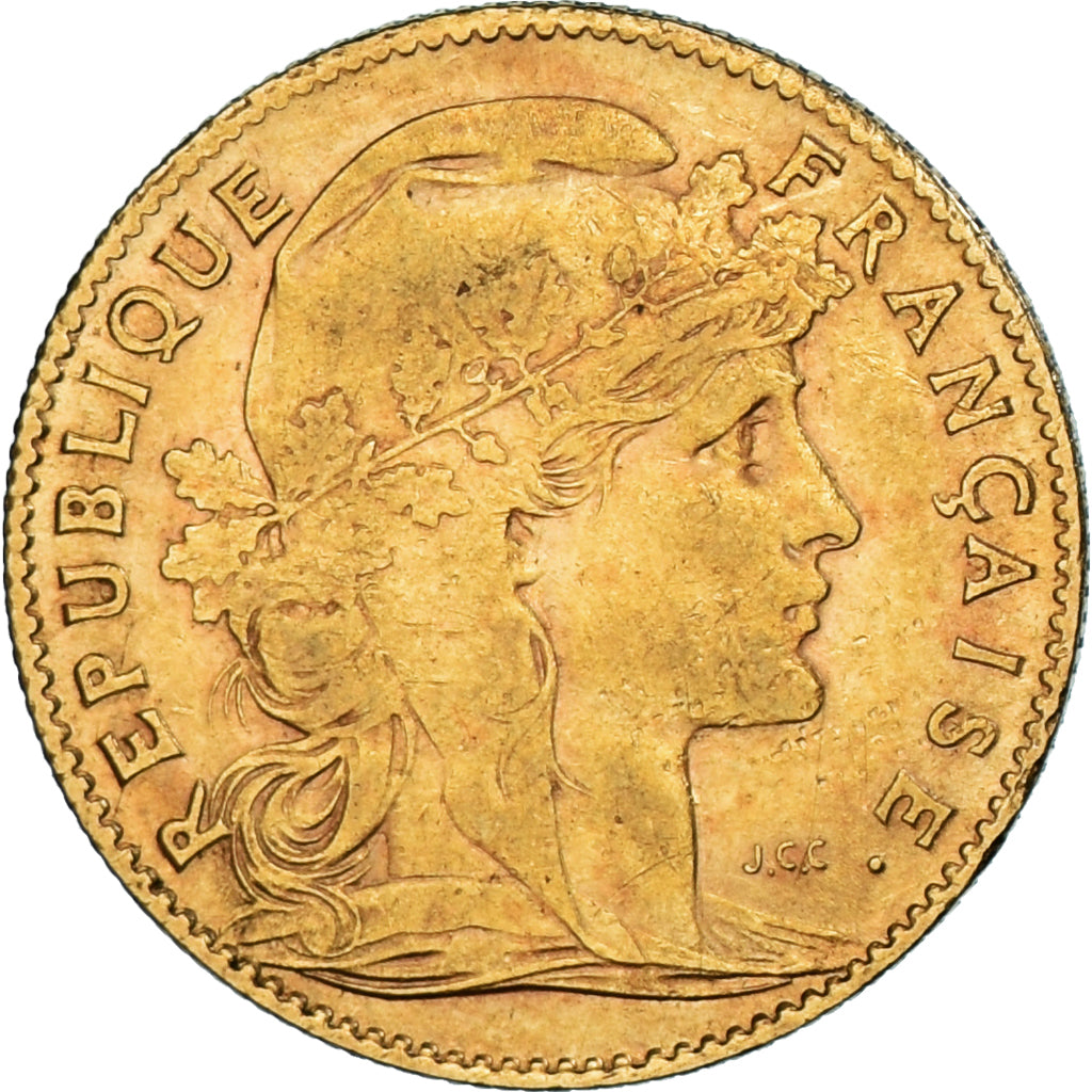 Monnaie, France, Marianne, 10 Francs, 1907, Paris, TTB, Or, Gadoury:1017, KM:846