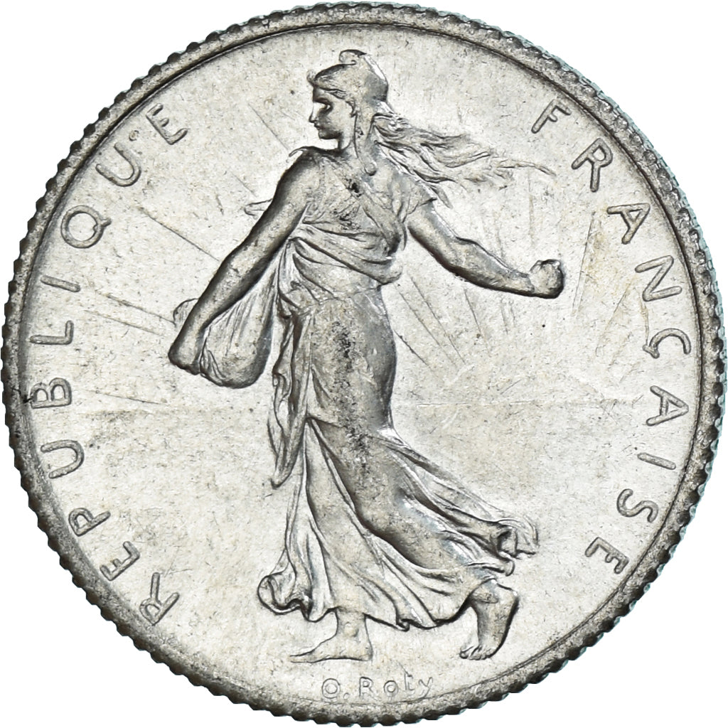 Coin, France, Semeuse, Franc, 1914, Paris, MS(63), Silver, KM:844.1, Gadoury:467