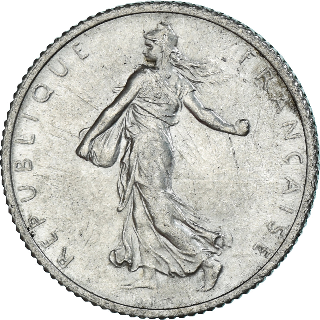 Moneta, Francja, Semeuse, Franc, 1915, Paris, MS(63), Srebro, KM:844.1