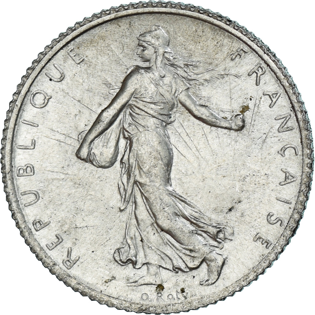 Moneta, Francia, Semeuse, Franc, 1915, Paris, SPL, Argento, KM:844.1