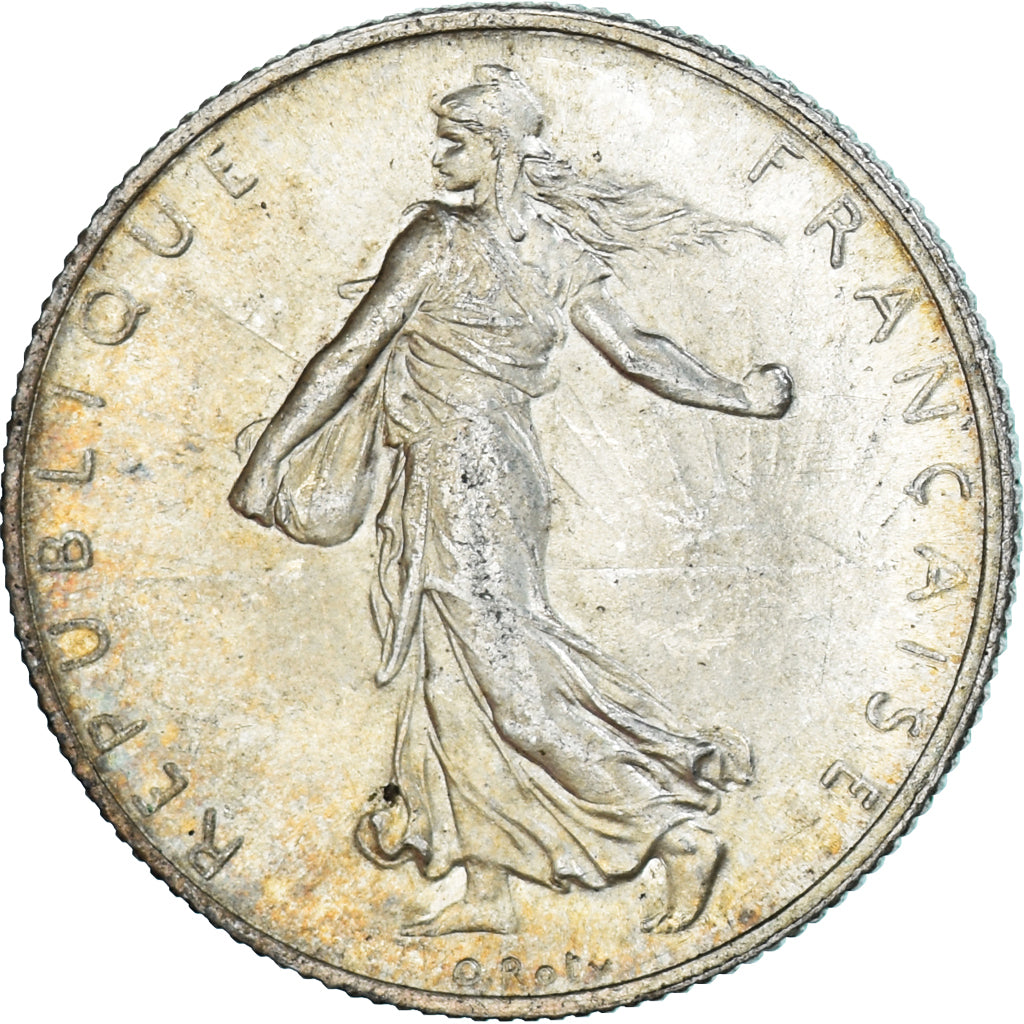 Coin, France, Semeuse, 2 Francs, 1916, Paris, MS(63), Silver, KM:845.1