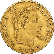 Münze, Frankreich, Napoleon III, 5 Francs, 1865, Strasbourg, S+, Gold