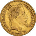 Moeda, França, Napoleon III, 10 Francs, 1864, Strasbourg, VF(30-35), Dourado