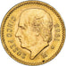 Coin, Mexico, 5 Pesos, 1955, Mexico City, MS(63), Gold, KM:464