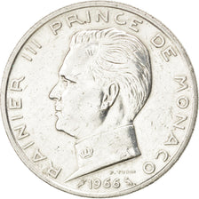 Monaco, Rainier III, 5 Francs, 1966, BB, Argento, KM:141