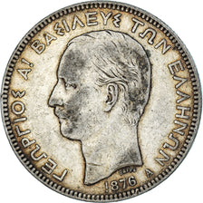 Coin, Greece, George I, 5 Drachmai, 1876, Paris, EF(40-45), Silver, KM:46