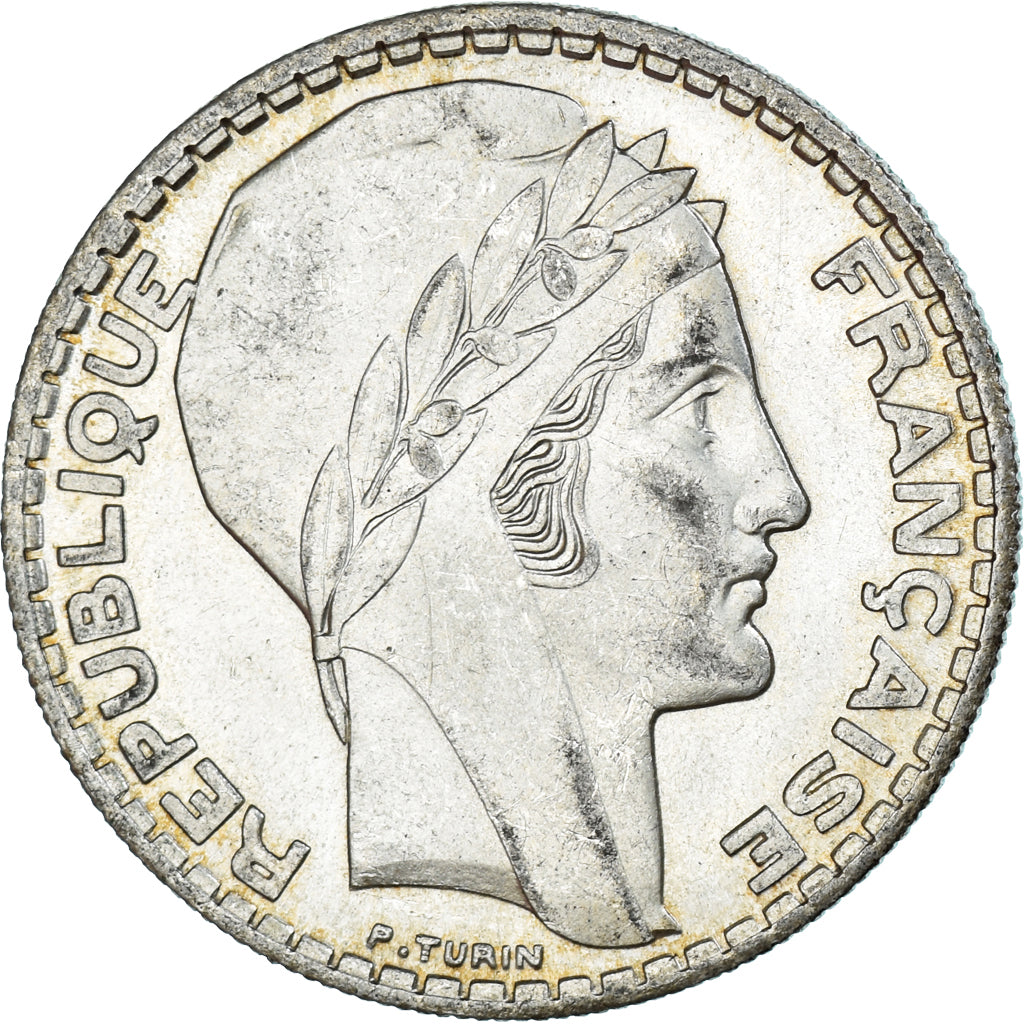 Moneda, Francia, Turin, 20 Francs, 1934, Paris, EBC+, Plata, KM:879, Gadoury:852