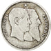 Belgio, Leopold II, Franc, 1880, MB, Argento, KM:38