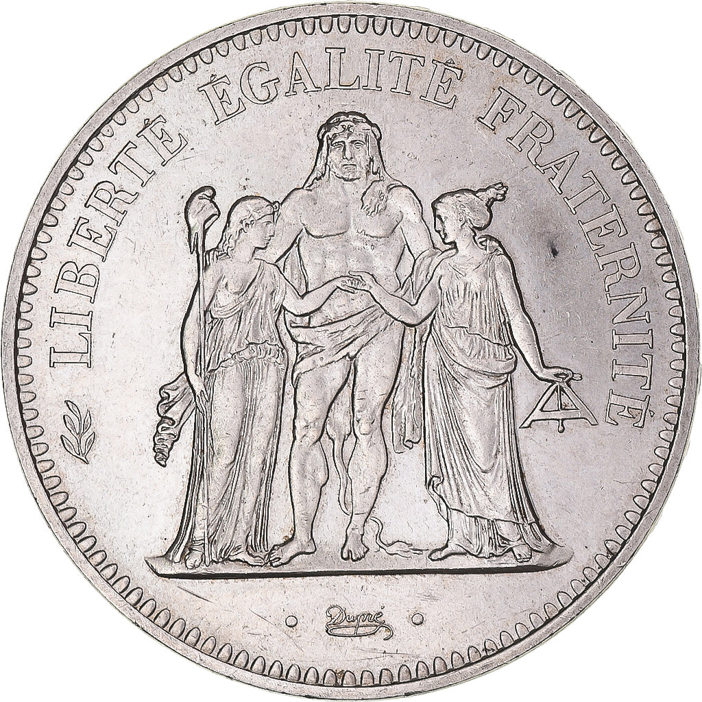 Monnaie, France, Hercule, 50 Francs, 1974, Avers 20 francs, SUP, Argent
