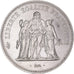 Coin, France, Hercule, 50 Francs, 1974, Avers 20 francs, AU(55-58), Silver