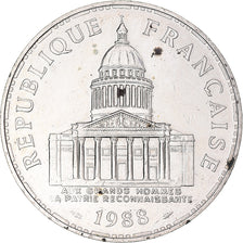Coin, France, Panthéon, 100 Francs, 1988, Paris, AU(50-53), Silver, KM:951.1