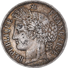 Moneta, Francia, Cérès, 5 Francs, 1870, Bordeaux, BB, Argento, KM:818.2
