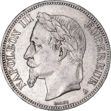 Coin, France, Napoleon III, 5 Francs, 1870, Paris, EF(40-45), Silver, KM:799.1