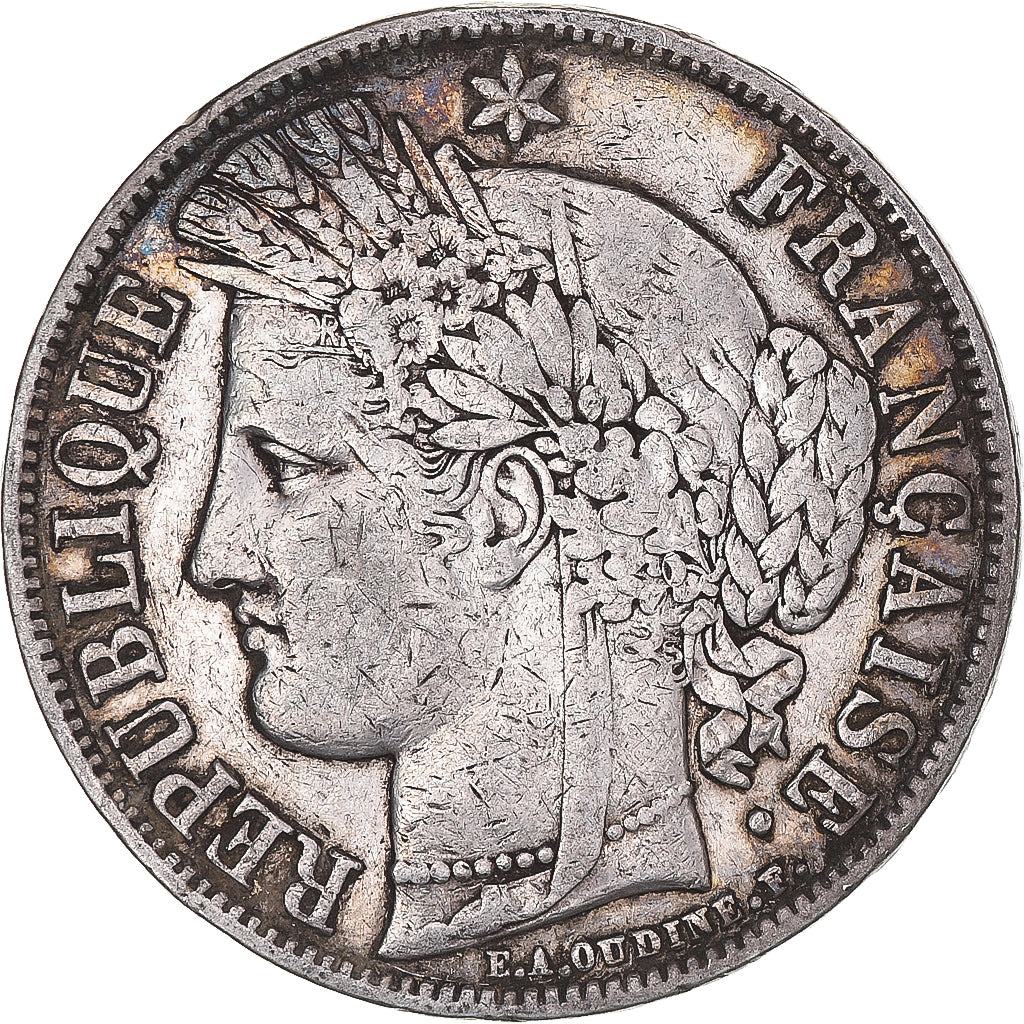 Coin, France, Cérès, 5 Francs, 1851, Paris, VF(30-35), Silver, KM:761.1