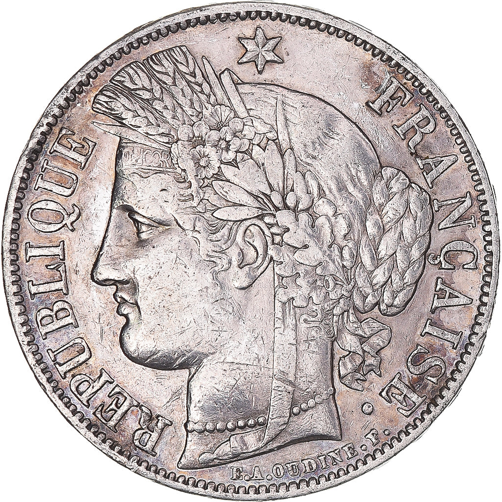 Coin, France, Cérès, 5 Francs, 1851, Paris, EF(40-45), Silver, KM:761.1