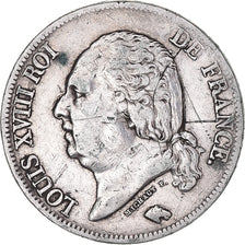 Coin, France, Louis XVIII, 5 Francs, 1821, Paris, VF(30-35), Silver, KM:711.1