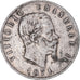 Coin, Italy, Vittorio Emanuele II, 5 Lire, 1871, Milan, VF(20-25), Silver