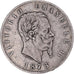 Münze, Italien, Vittorio Emanuele II, 5 Lire, 1873, Milan, S+, Silber, KM:8.3