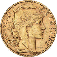 Moneda, Francia, Marianne, 20 Francs, 1900, Paris, MBC, Oro, KM:847