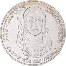 Coin, France, Clovis, 100 Francs, 1996, AU(55-58), Silver, KM:1180, Gadoury:953