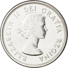 Coin, Canada, Elizabeth II, 25 Cents, 1963, Ottawa, AU(55-58), Silver, KM:52
