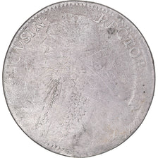 Coin, RAGUSA, Tallero, Ducat Et Sem, 1756, Ragusa, F(12-15), Silver