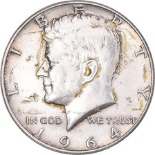 Coin, United States, Kennedy Half Dollar, Half Dollar, 1964, U.S. Mint