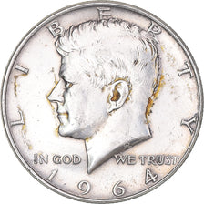 Coin, United States, Kennedy Half Dollar, Half Dollar, 1964, U.S. Mint