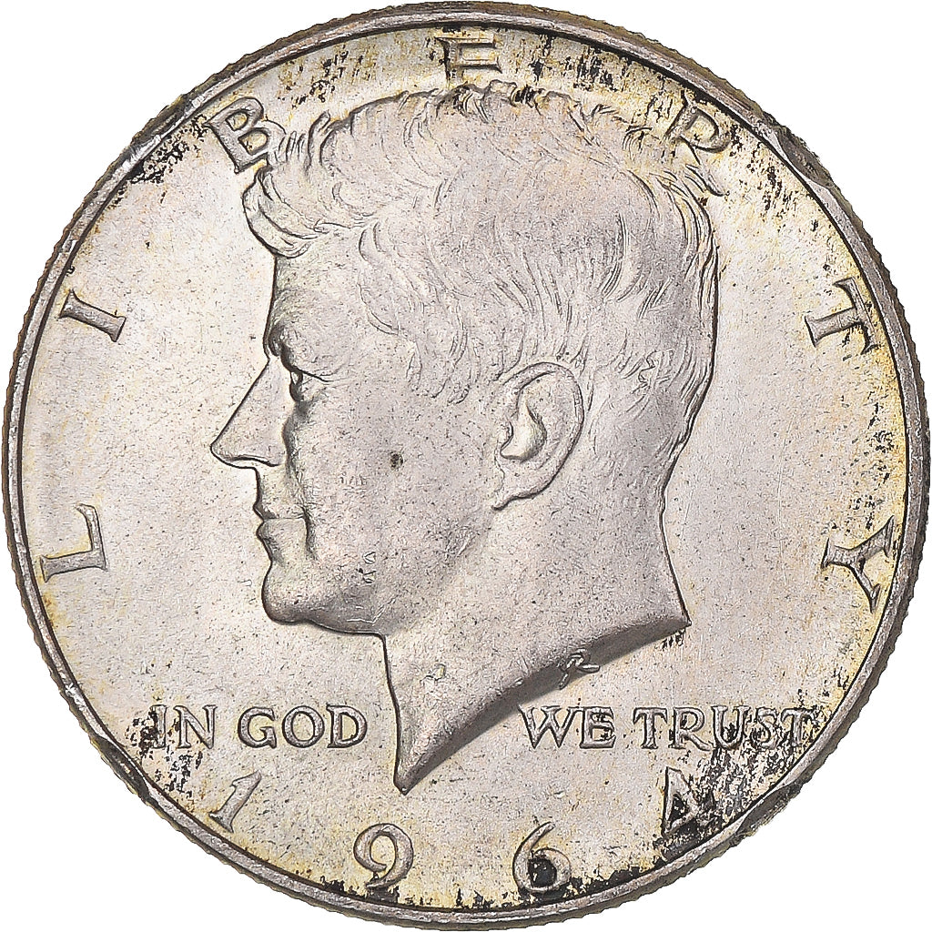 Coin, United States, Kennedy Half Dollar, Half Dollar, 1964, U.S. Mint