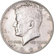 Coin, United States, Kennedy Half Dollar, Half Dollar, 1964, U.S. Mint
