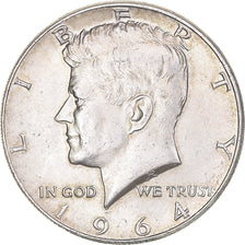 Coin, United States, Kennedy Half Dollar, Half Dollar, 1964, U.S. Mint