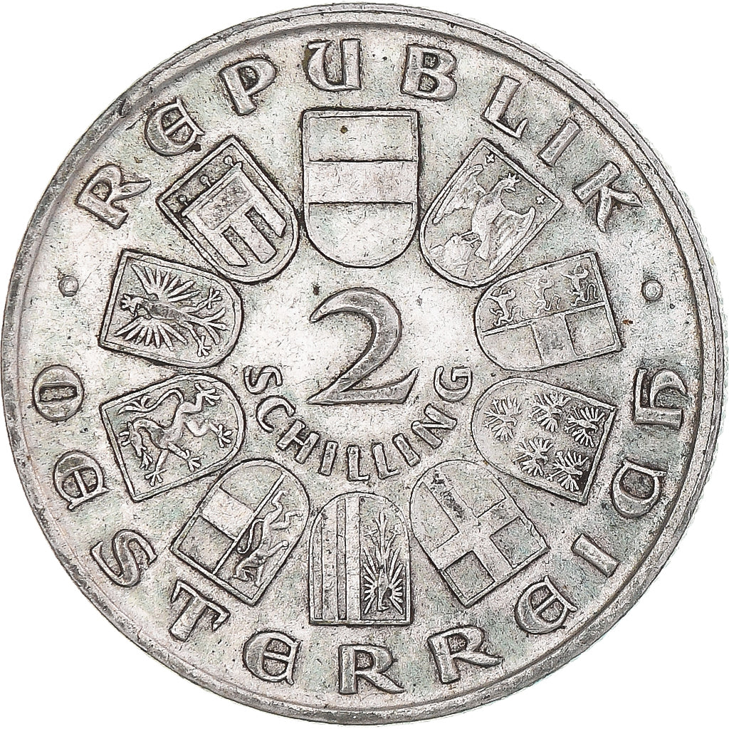 Moeda, Áustria, 2 Schilling, 1928, Vienna, EF(40-45), Prata, KM:2843